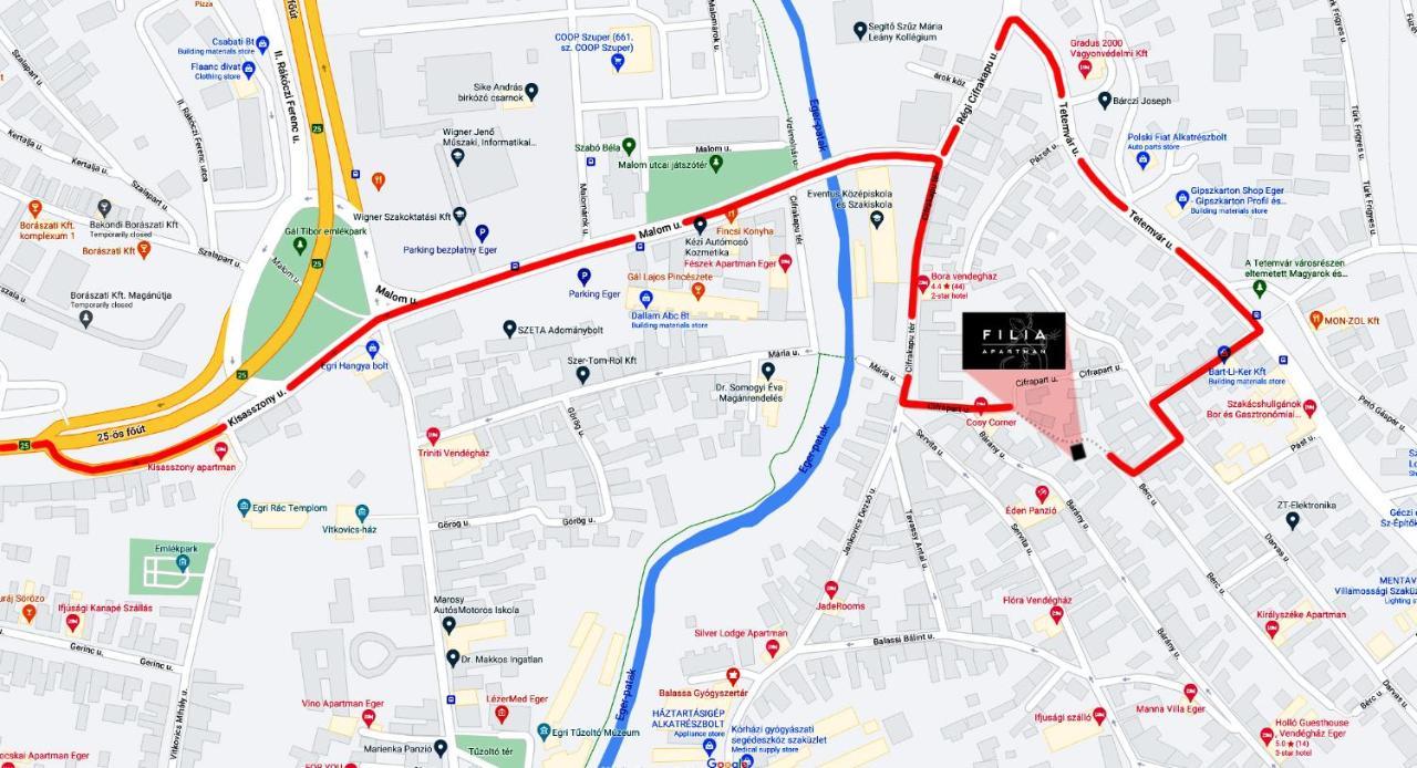 Filia Apartman Έγκερ Εξωτερικό φωτογραφία